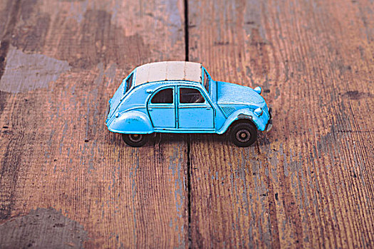 蓝色,玩具,雪铁龙,2cv,汽车,悲伤,木头,背景