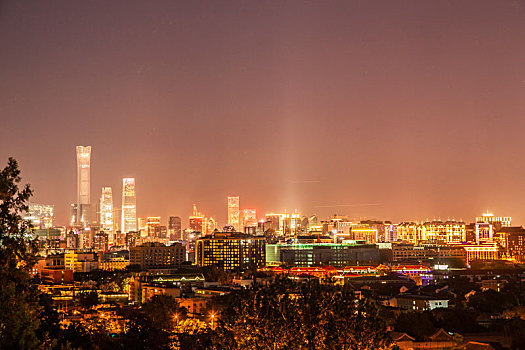 城市夜景,电视塔,北京夜景