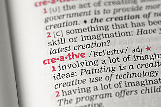 创意,定义,字典