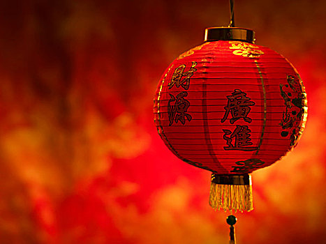 红灯笼,象征,春节