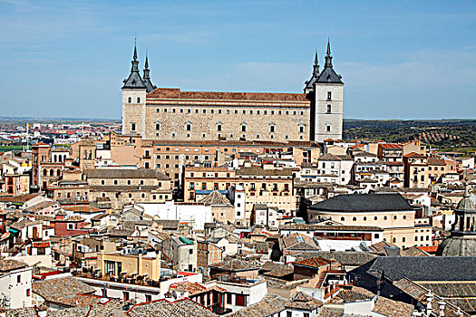 西班牙,托莱多,城堡,老城