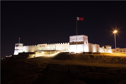 堡垒,夜晚,英国,巴林