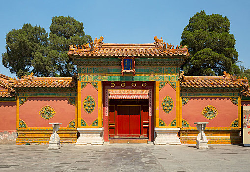 北京故宫寿康门