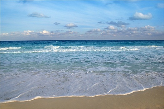 加勒比海,热带,青绿色,海滩,蓝色