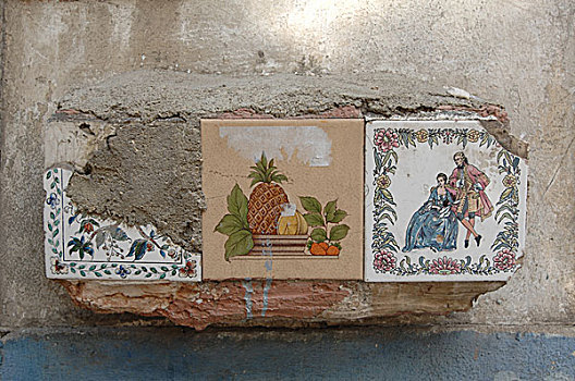 葡萄牙,里斯本,砖瓦,壁饰