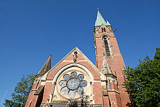 教堂,多特蒙德,鲁尔区,北莱茵威斯特伐利亚,德国,欧洲