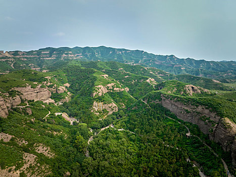 河北省承德市双塔山景区航拍图片