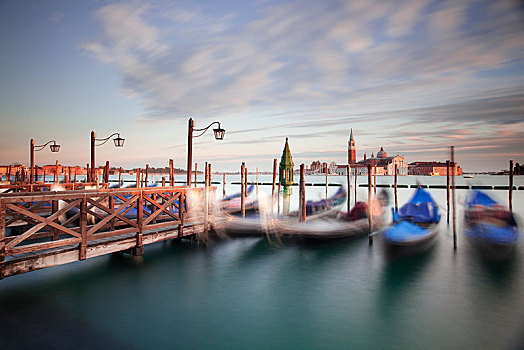 小船,圣乔治奥,马焦雷湖,背影,广场,威尼斯,意大利,欧洲