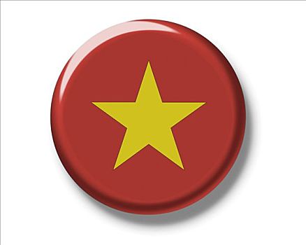 扣,徽章,旗帜,越南