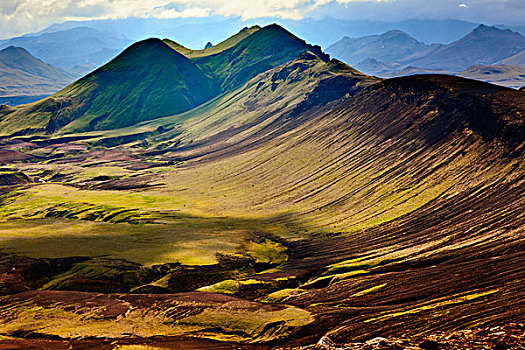 山,远景,冰岛