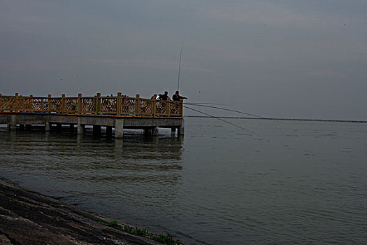 洪泽湖湾风光