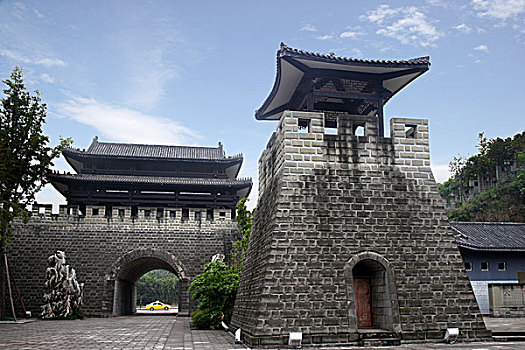 重庆大渡口区公园仿古城堡