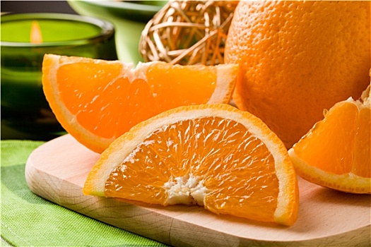 橙子甜品,案板