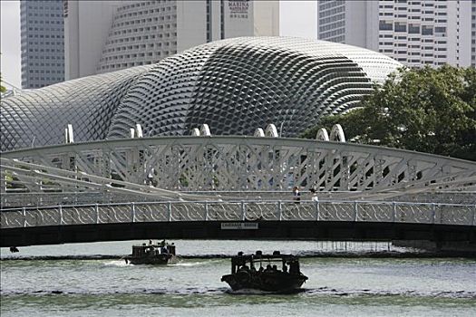 新加坡,新加坡河,桥,剧院