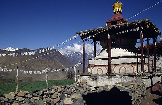仰视,庙宇,尼泊尔