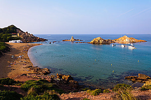 海滩,米诺卡岛,西班牙