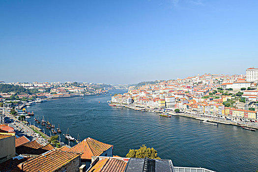 杜罗河,欧洲,河,波尔图,地区,水岸,右边,左边,晴天,葡萄牙