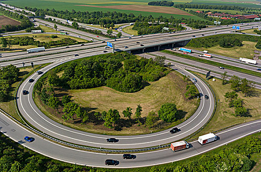 高速公路,高架桥,慕尼黑,巴伐利亚,德国