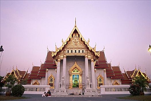 大理石庙宇,云石寺,曼谷,泰国