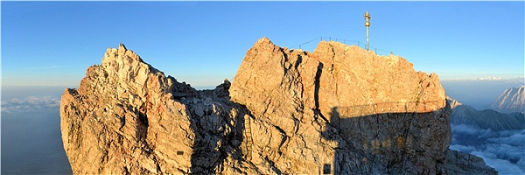 楚格峰,山峰,德国,阿尔卑斯山