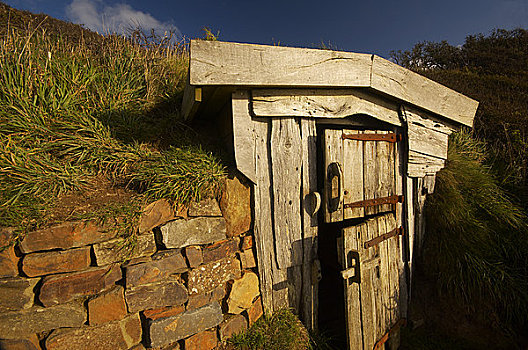 英格兰,德文郡,教士,小屋,北方,海岸