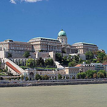 风景,多瑙河,城堡,城堡区,布达佩斯,匈牙利