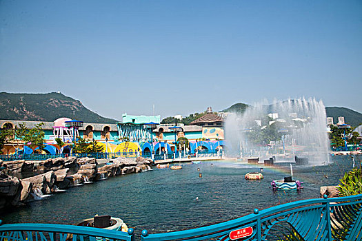 香港海洋公园梦幻水都人工湖