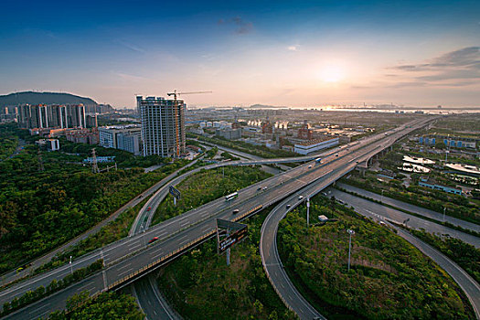 中国广东深圳前海粤港澳大湾区城市风光