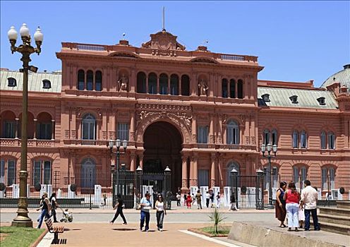 玫瑰宫,总统府,东方,五月广场,广场,布宜诺斯艾利斯,阿根廷