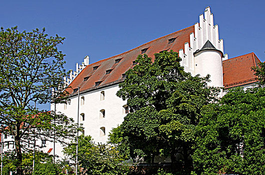 老,城堡,因格尔斯塔德特,巴伐利亚,德国,欧洲