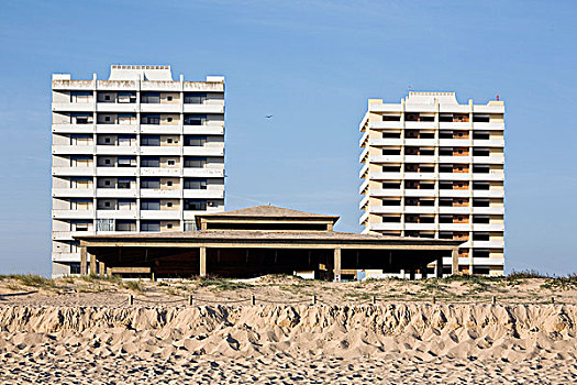建筑,遗址,高层建筑,海滩,阿尔加维,葡萄牙,欧洲