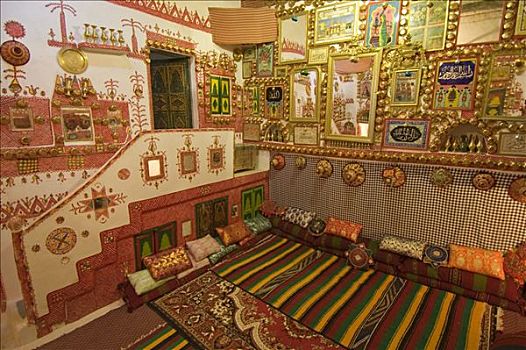 客厅,传统,柏柏尔人,房子,加达梅斯,利比亚