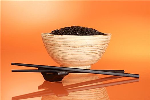 菰米,碗,筷子