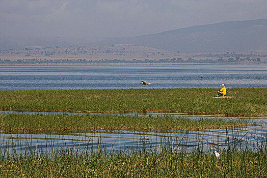 埃塞俄比亚,渔民,湖