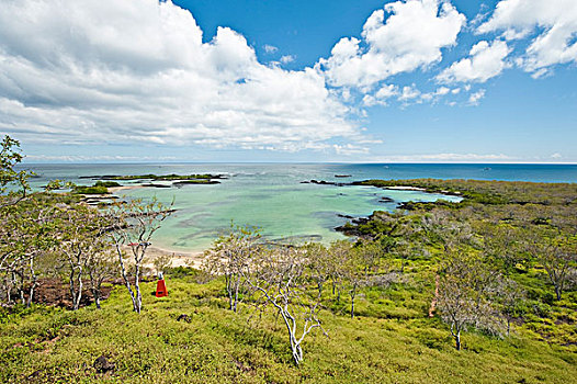加拉帕戈斯群岛,厄瓜多尔,小,湾,靠近,圣马利亚,岛屿