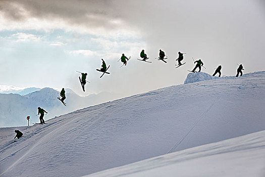 奥地利,提洛尔,滑雪,跳跃