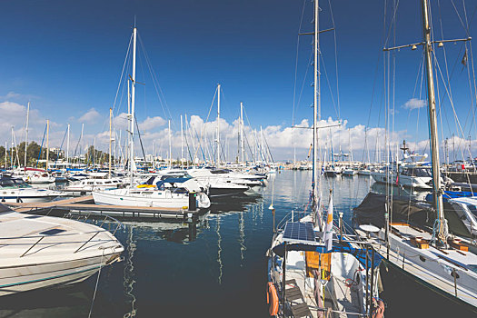 游艇,港口,塞浦路斯