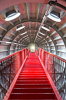 红色,楼梯,成功,概念