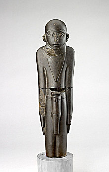 雕塑,男人,时期,埃及,艺术家,未知