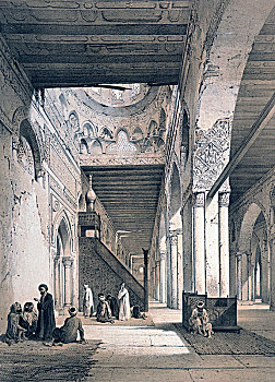 清真寺,19世纪,艺术家