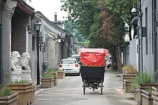 北京,胡同,三轮车,人力车,旅游,观光