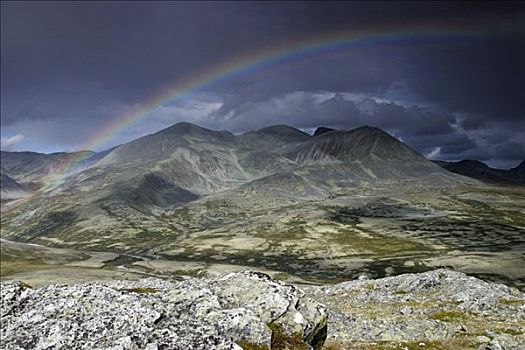 彩虹,国家公园,挪威,斯堪的纳维亚,北欧