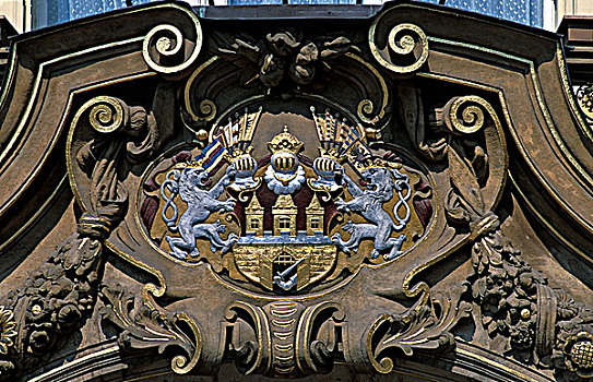 捷克共和国,布拉格,老城广场,城市,盾徽