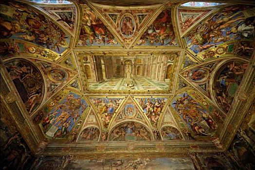 天花板,罗马,意大利,仰视