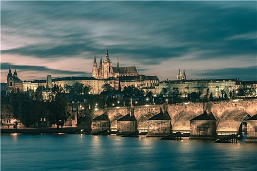 布拉格城堡,查理大桥,捷克共和国