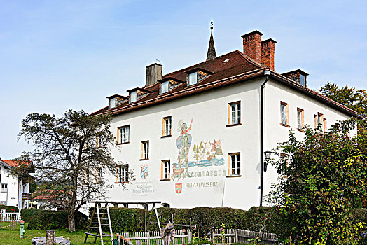 城堡,奥波拜延,齐姆高,上巴伐利亚,巴伐利亚,德国