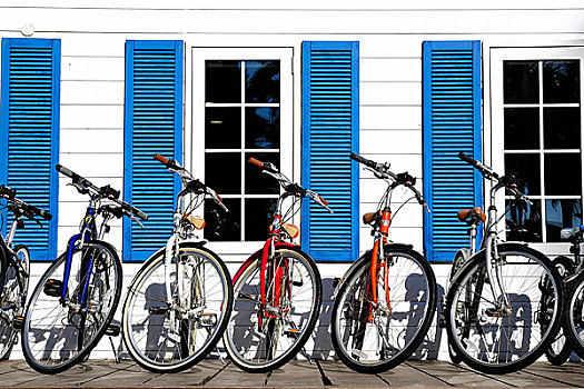 自行车,寿司,码头