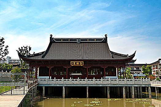 传统建筑念佛堂寺庙