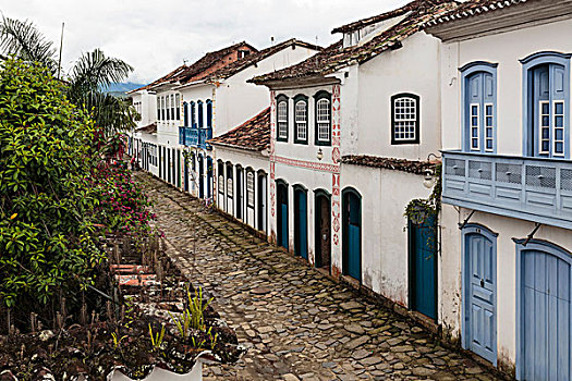南美,巴西,建筑,鹅卵石,街道