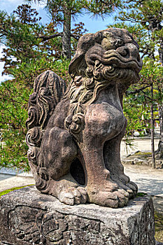 日本,狮子,狗,神像,庙宇,画廊